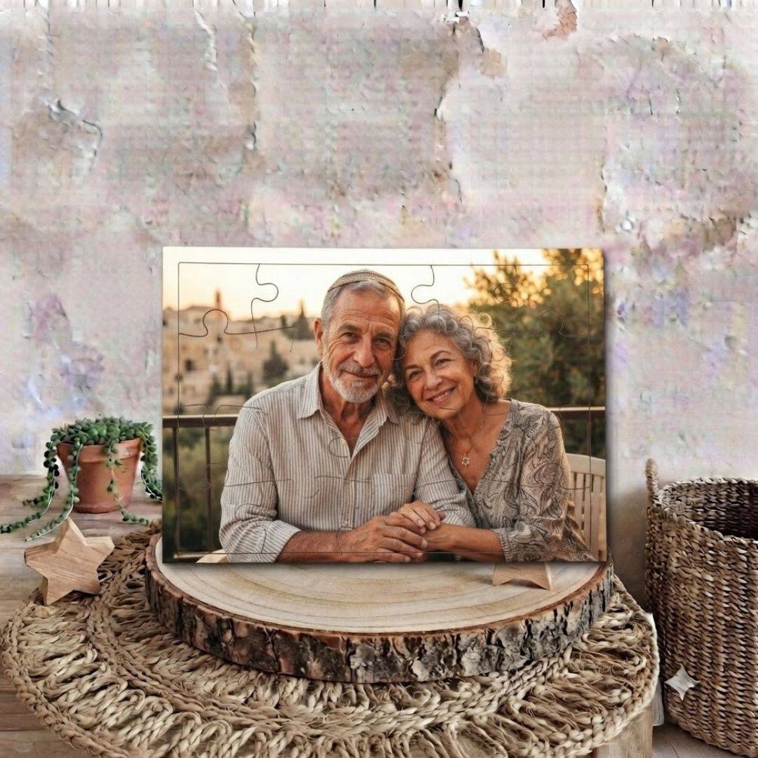 פאזל עץ עם תמונה